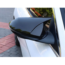 Накладки на дзеркала із вирізом під поворот бмв-style (2 шт) для Hyundai I-30 2012-2017 рр