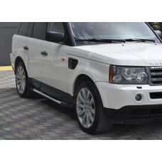 Бокові пороги Allmond Grey (2 шт. алюміній) для Range Rover Sport 2005-2013 рр