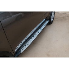 Бокові пороги OEM V1 (2 шт алюміній) для BYD S6 2010-2016 рр