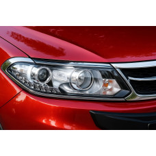 Накладки на фари Libao (2 шт пласт) для Chery Tiggo 5 2013- рр