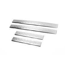 Накладки на пороги Libao (4 шт нерж) для Geely Emgrand X7 2011- рр