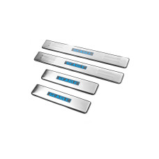 Накладки на пороги Libao LED (4 шт нерж) для Geely Emgrand X7 2011- рр