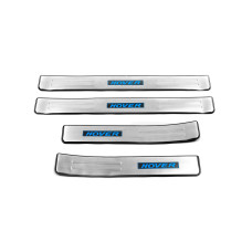 Накладки на пороги Libao LED (4 шт нерж) для GreatWall Haval H6 2011- рр