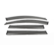 Вітровики з хромованим молдингом 2012-2016 (4 шт. Libao) для GreatWall Haval H6 2011- рр