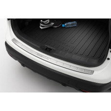 Накладка на задній бампер Libao (2014-2017 нерж) для Nissan Qashqai рр