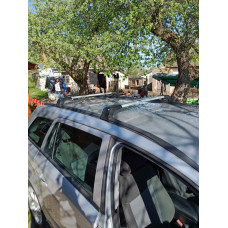 Перемички на вбудовані рейлінги під ключ Skybar V2 (2 шт) Чорні для Opel Astra H 2004-2013 рр