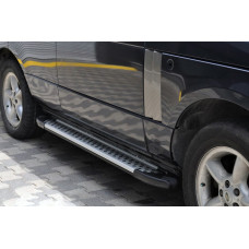 Бокові пороги Allmond Grey (2 шт. алюміній) для Range Rover III L322 2002-2012 рр