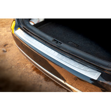 Накладка на задній бампер OmsaLine МАТ (Sedan нерж) для Volkswagen Passat B7 2012-2015 рр