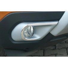 Накладки на протитуманки (2 шт нерж.) для Renault Kangoo/Express 2021- рр