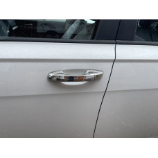 Накладки на ручки (4 шт нерж) Carmos - Турецька сталь для Volkswagen Lavida/e-Lavida 2019- рр