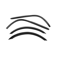 Накладки на арки (4 шт чорні ABS-пластик) для Daewoo Nexia 1995-2016 рр