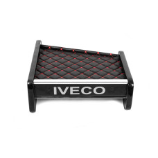 Полиця на панель (Чорна з червоною ниткою) для Iveco Daily 1999-2006 рр