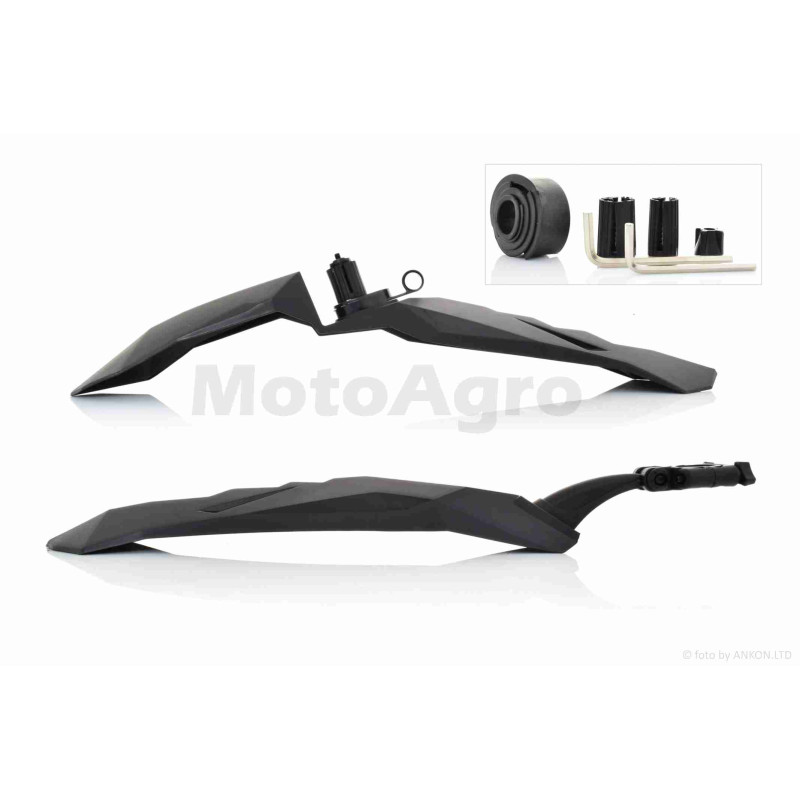 Крила бризковики вело пластмас, чорні  #DNB-008  #YS600