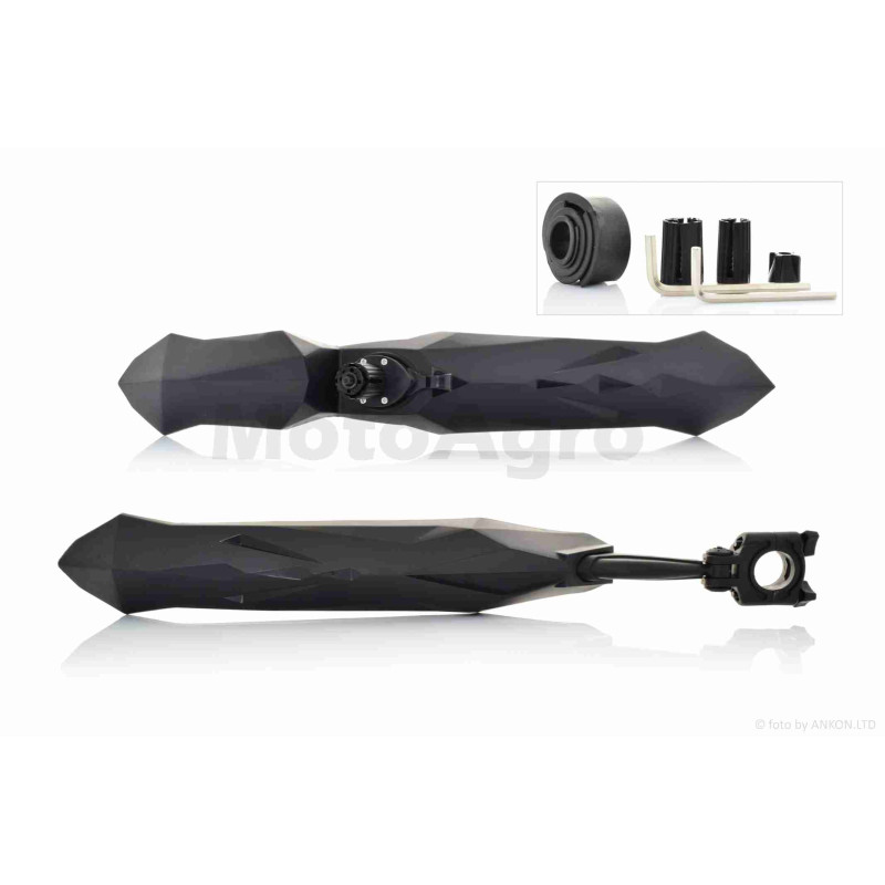 Крила бризковики вело пластмас, чорні  #DNB-008  #YS600