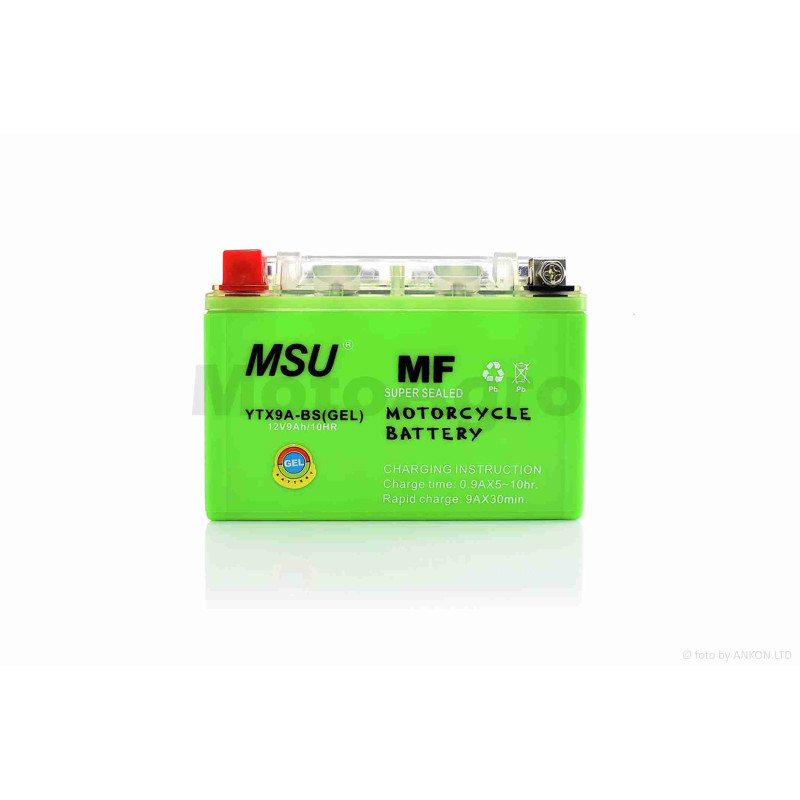 Акумулятор  GEL  12V  9A  150-86-107mm  UTX9-BS  (YTX9-BS)  "MSU"  (2026)
