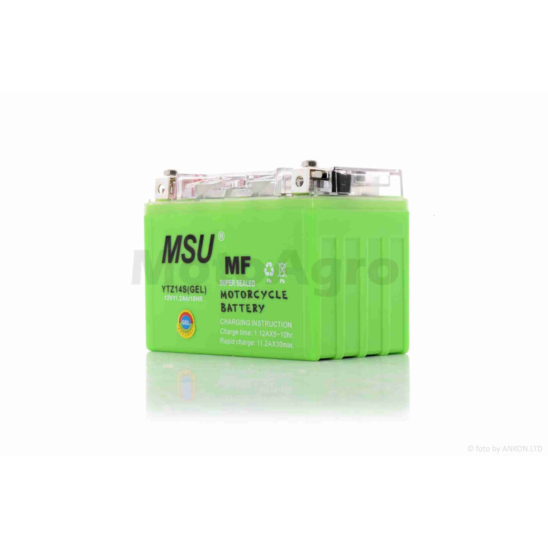 Акумулятор  GEL  12V 11.2A  150-87-111mm  YTZ14S  "MSU"  (підходить на котли, 2026)
