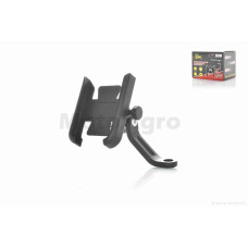 Тримач для телефону кріплення під дзеркало алюмінієвий M3 (чорний)