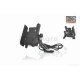 Тримач для телефону  кріплення під дзеркало алюмінієвий, #M3-1  USB  (чорний)