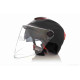 Шолом відкритий (мото 50cc/вело/самокат)  "DAVID"  (#D308, чорний матовий, M-XL, окуляри, ABS)