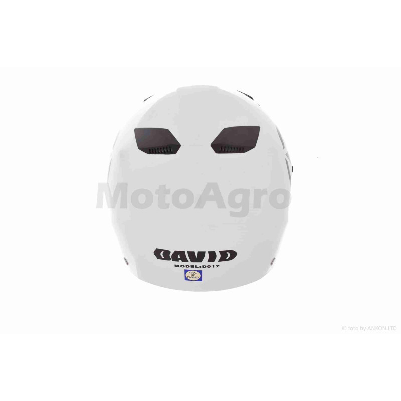 Шолом відкритий  "DAVID"  (#D017, білий глянсовий Willys Star, S, ABS)