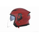 Шолом відкритий  "DAVID"  (#D019, червоний глянсовий, S, окуляри, ABS)