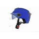 Шолом відкритий (мото 50cc/вело/самокат)  "DAVID"  (#S308, синій матовий, M-XL, окуляри, ABS)