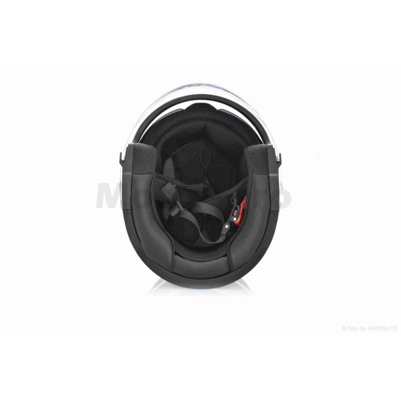 Шолом відкритий  "DAVID"  (#D019, чорний глянсовий, L, окуляри, ABS)