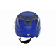 Шолом відкритий (мото 50cc/вело/самокат)  "DAVID"  (#S308, синій глянсовий, M-XL, окуляри)