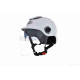 Шолом відкритий (мото 50cc/вело/самокат)  "DAVID"  (#S308, білий глянсовий, M-XL, окуляри)