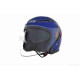 Шолом відкритий  "DAVID"  (#D019, синій матовий, L, окуляри, ABS)