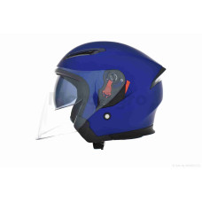 Шолом відкритий "DAVID" ( D019 синій матовий M окуляри ABS)