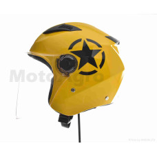 Шолом відкритий "DAVID" ( D017 жовтий Willys Star L ABS)