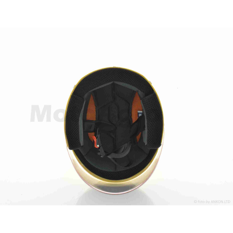 Шолом відкритий  "DAVID"  (#D017, жовтий Willys Star, L, ABS, чорна зірка)