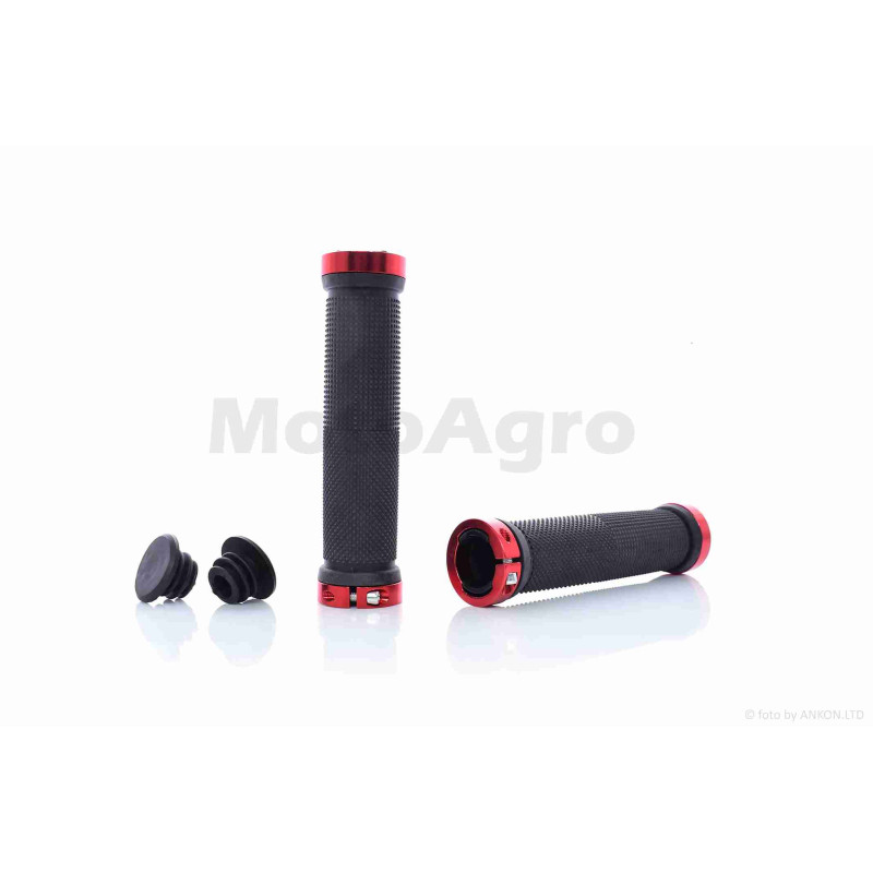 Грипси (ручки керма)  вело з червоним обідком