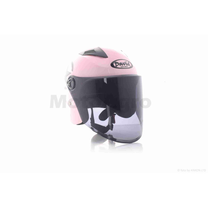 Шолом відкритий  "DAVID"  (#D017, рожевий Willys Star, L, ABS)
