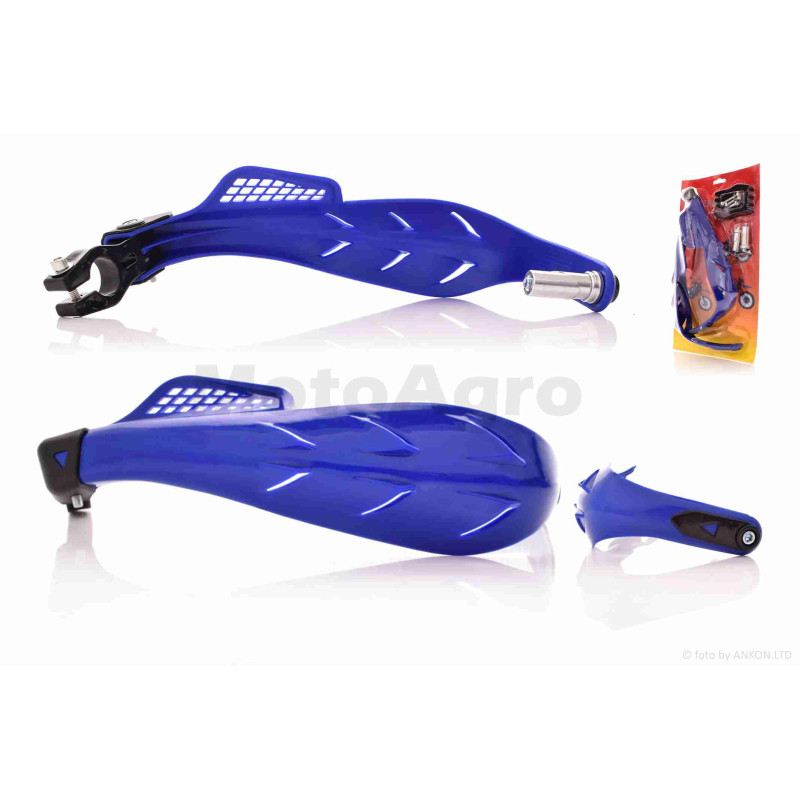 Захист рук на кермо (пара)  мото  #3  "FHS"  (синій)