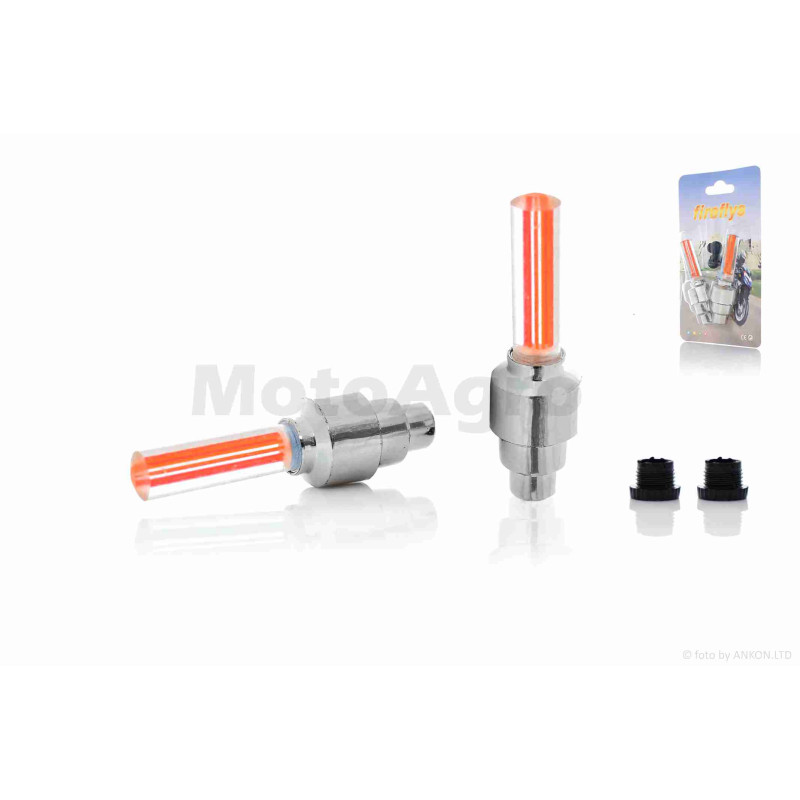 Ковпачок на ніпель, що світиться, пара (червоні)  "Fireflys"  #DEN-005