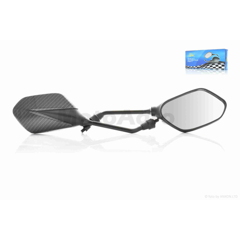 Зеркала  M8  стреловидные  "LIPAI"  (под карбон)