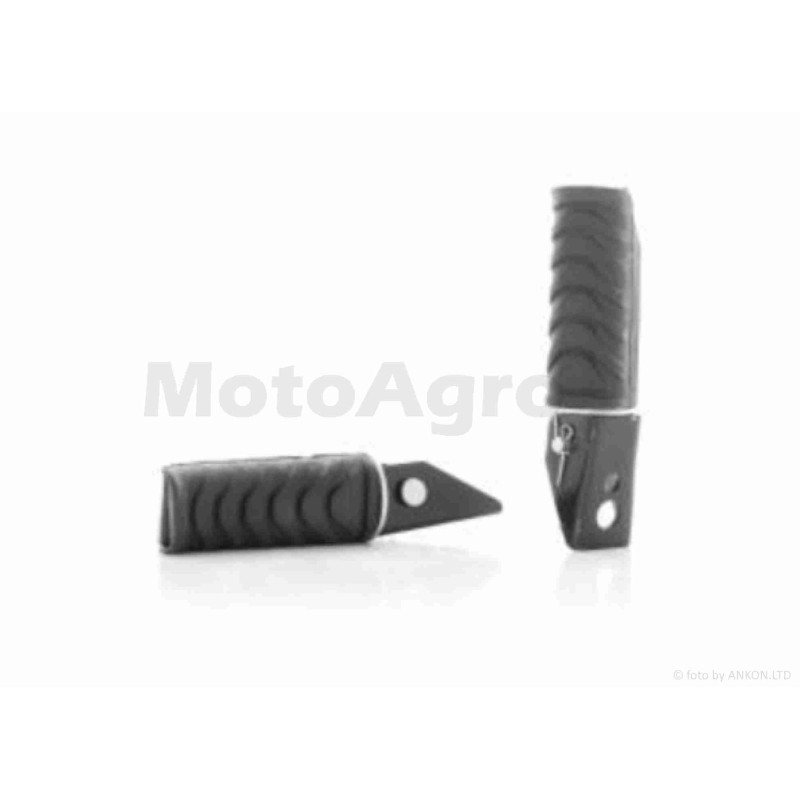 Підніжки пасажира  CB/CG V150A  з кріпленням, метал, прогумовані