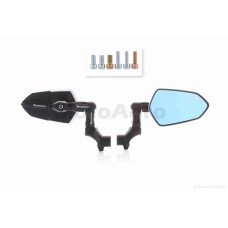 Дзеркала в торець керма M8/10 R+R+L алюміній антивідблиск "BAPHONNET" ( 3032 чорні)