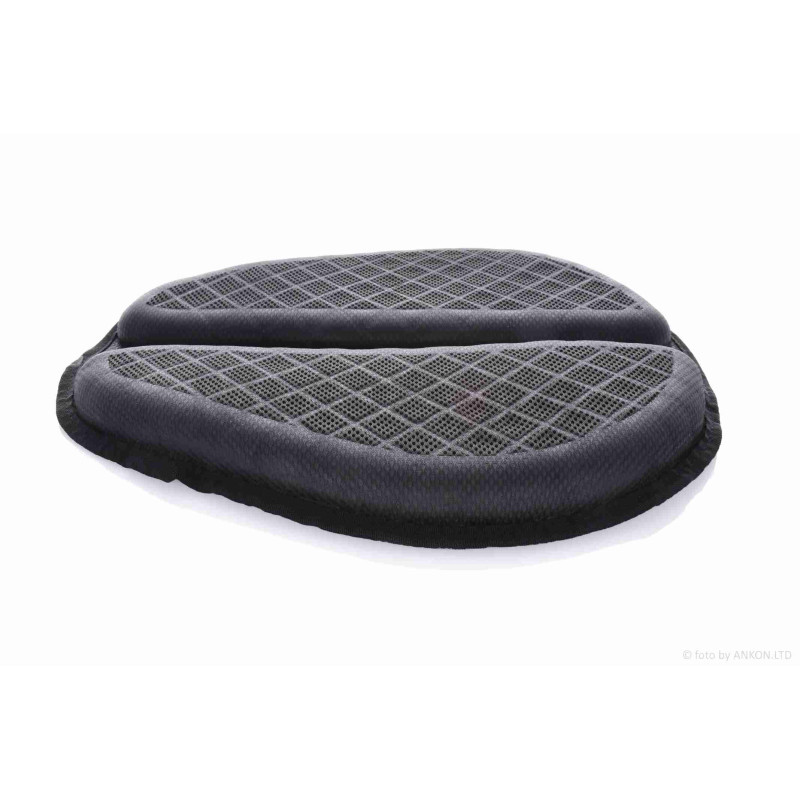 Подушка сидіння  мото  42*35см  "LIPAI"  (#1929, чорна, силікон, дихаюча)
