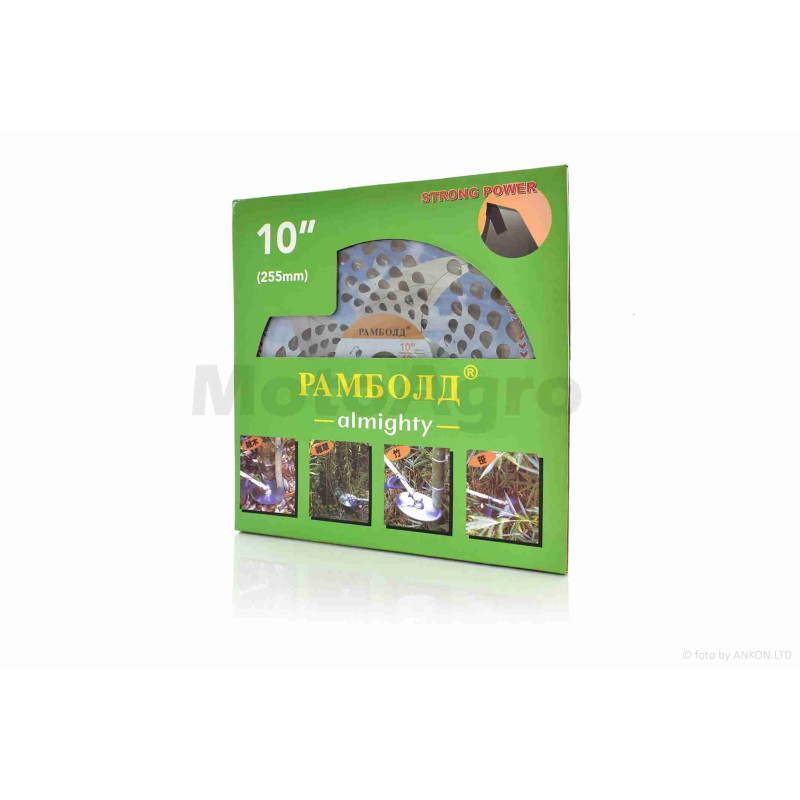 Ніж коси  40T  D255  d25.4  побідит  #РАМБОЛД  (зелений)