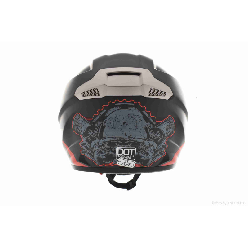 Шолом кросовий  "IBK"  (#126, YQ-46, XL, матовий)