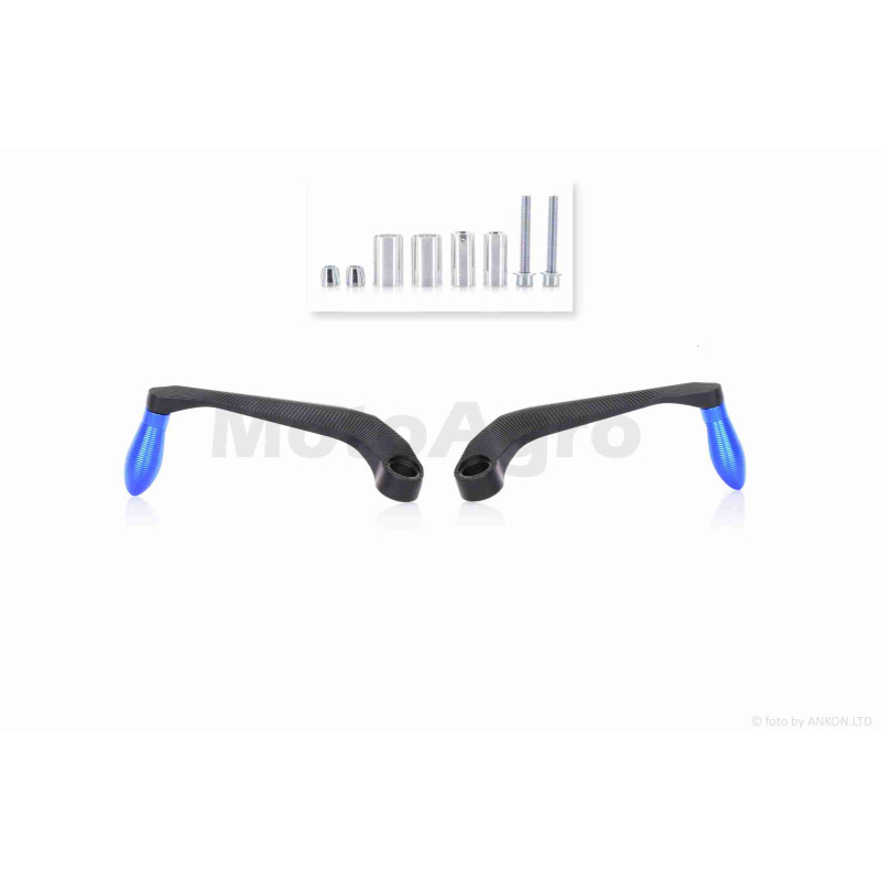 Захист рук на кермо (пара)  мото  CNC  "LIPAI"  (#JZ-A001, чорно-синя)