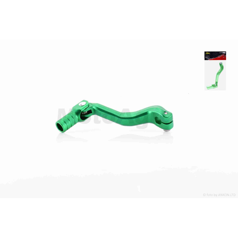 Педаль перемикання передач  CB250, NB300 CNC, складана  "LIPAI"  (зелена)