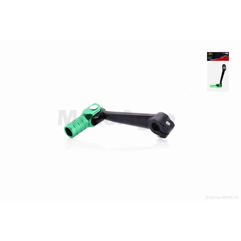 Педаль перемикання передач  універсальна  CNC, складана  "LIPAI"  (чорно-зелена)