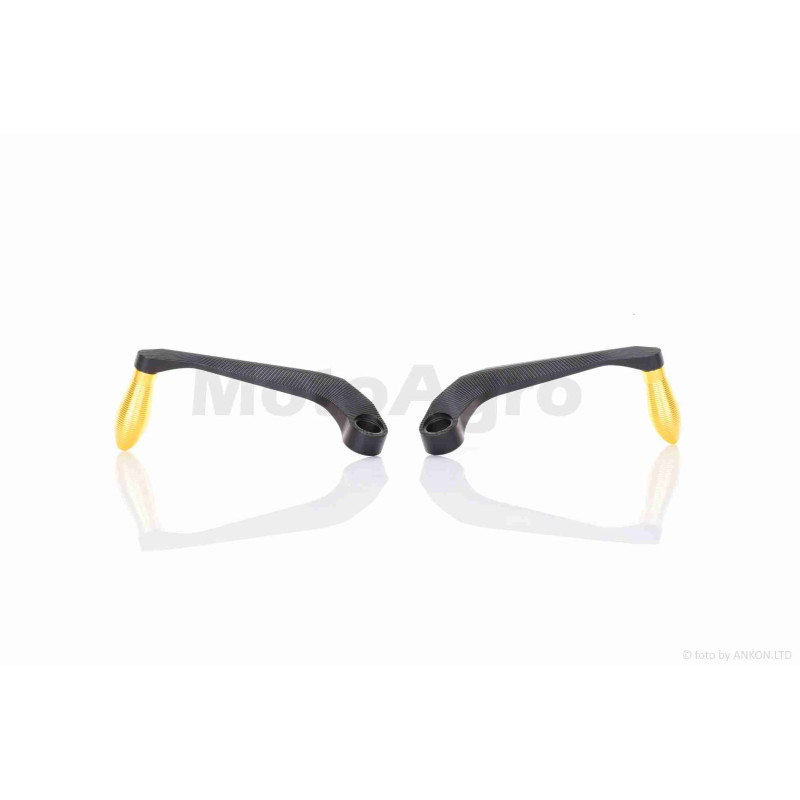 Захист рук на кермо (пара)  мото  CNC  "LIPAI"  (#JZ-A001, чорно-золотистий)