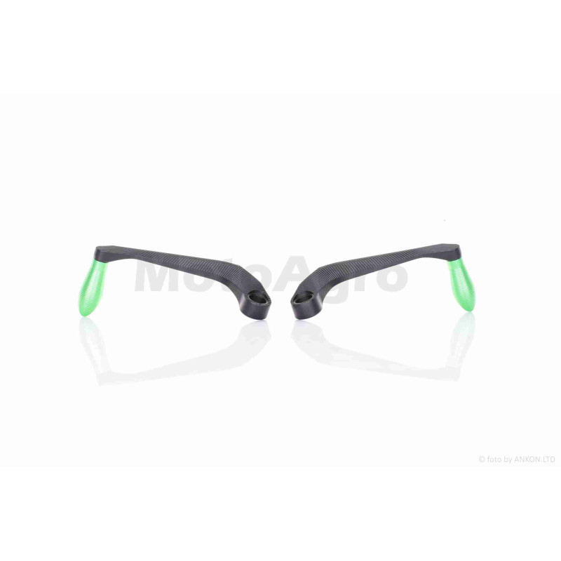 Захист рук на кермо (пара)  мото  CNC  "LIPAI"  (#JZ-A001, чорно-зелений)