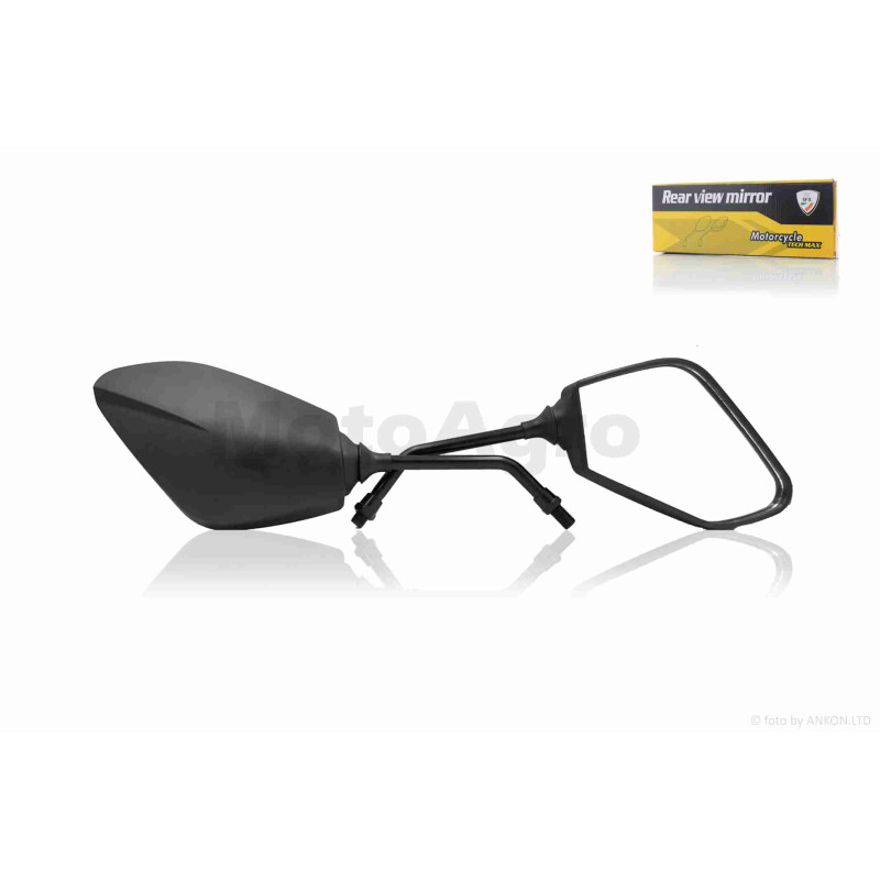 Дзеркала  M10  R+R  п'ятикутні, висока ніжка, чорні  "5FX"