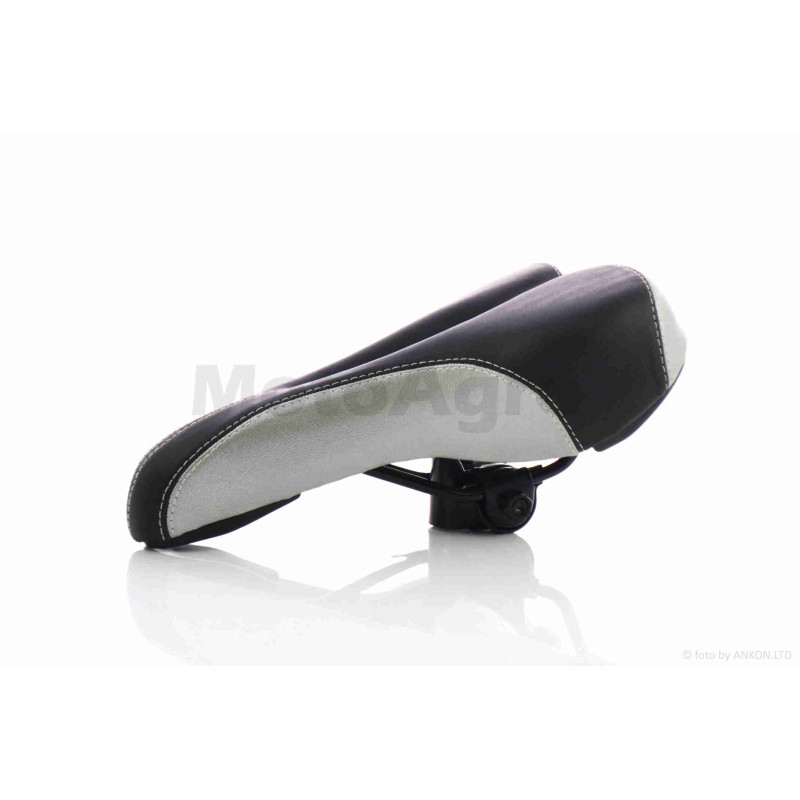 Сідло вело  спортивне з вентиляцією, чорно-сіре, #SD-7099